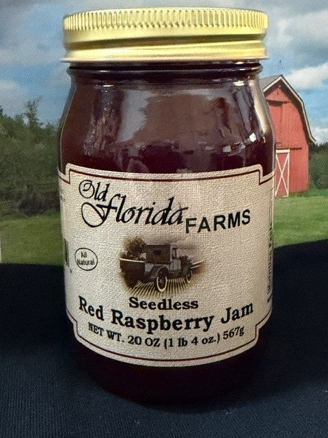 Old Store Raspberry Seedless Jam Seedless Red Raspberry Jam – Old Florida Farms